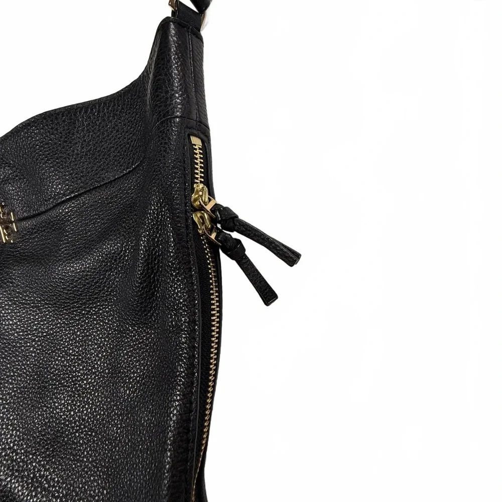 Tory Burch Black Pebbled Leather Shoulder‎ Bag